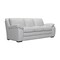 Armen Living Zanna Contemporary Sofa in Genuine Dove Gray Leather with Brown Wood Legs LCZA3DV - alternate 7